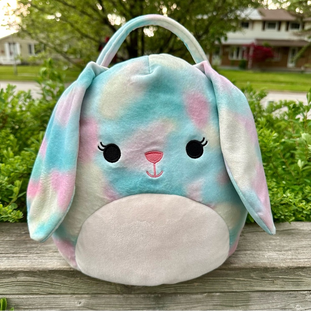 EASTER Squishmallows 12” Eliana the Bunny Rabbit Easter Basket by Kellytoy
